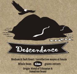 Descendance coffee label